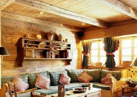 Interior decoration in country style