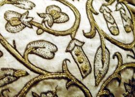 Gold embroidery.  Gold embroidery.  Necessary materials for work